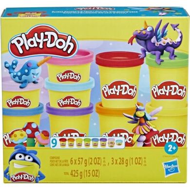 9 баночек с массой для лепки Play-Doh F7369
