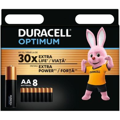 Батарейки алкалиновые Duracell Optimum AA 1х8 шт 5015601