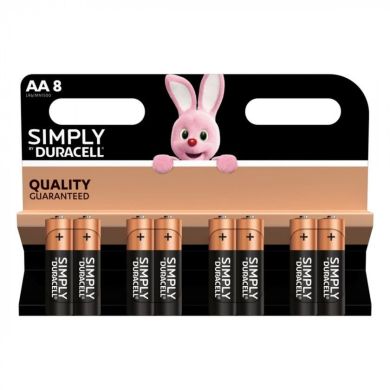 Батарейки алкаліновi Duracell Simply AA LR6 8 шт 5016798