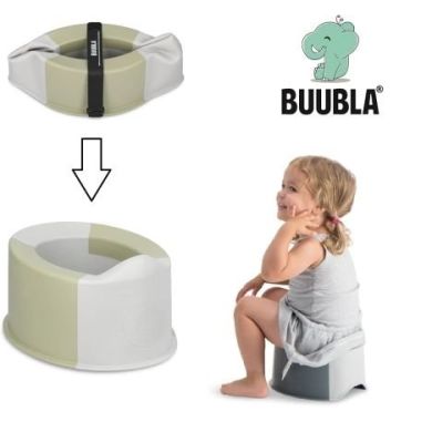 Детский горшок компактный Buubla green/зеленый BU105, Зелёный