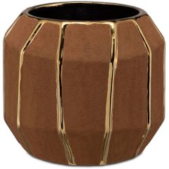 Кашпо Kintsugi маленьке (S) какао 15x15x13 Rituali Domestici U31266042A1B