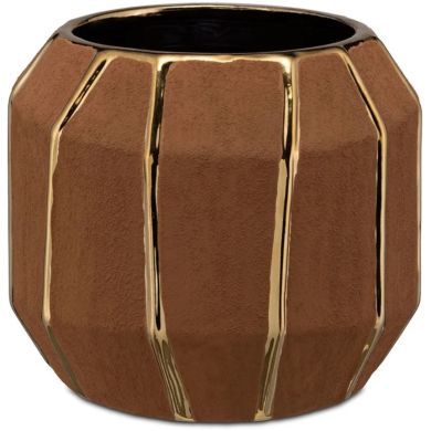Кашпо Kintsugi маленьке (S) какао 15x15x13 Rituali Domestici U31266042A1B