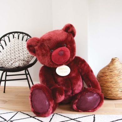 Коллекционная мягкая игрушка DouDou Мишка красный 120 см DC3580