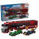 Конструктор Грузовик F1 с автомобилями RB20 и AMR24 LEGO City 60445