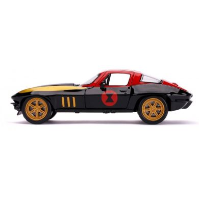 Машина металева Jada Марвел Месники Chevrolet Corvette 1966 + фігурка Чорної вдови 1:24 253225014