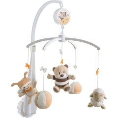 Музичний мобіль Bieco Bubu Чотири ведмедики 02014044, Бежевий