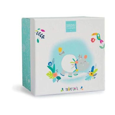 Мягкая игрушка Doudou Tropicool Бегемотик DC3304