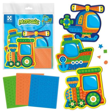 Набор для творчества Vladi Toys мягкая мозаика Транспорт VT4511-10