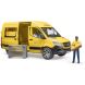 Набір іграшковий автомобіль Mercedes Benz Sprinter кур'єр DHL з фігуркою Bruder 02671