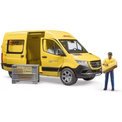 Набір іграшковий автомобіль Mercedes Benz Sprinter кур'єр DHL з фігуркою Bruder 02671