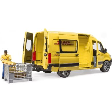Набір іграшковий автомобіль Mercedes Benz Sprinter кур'єр DHL з фігуркою Bruder 02671