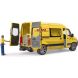 Набір іграшковий автомобіль Mercedes Benz Sprinter кур'єр DHL з фігуркою Bruder 02671