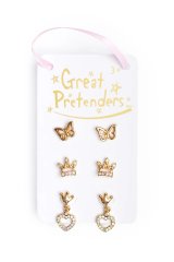 Набор серьги-гвоздики, 3шт Great Pretenders 90607
