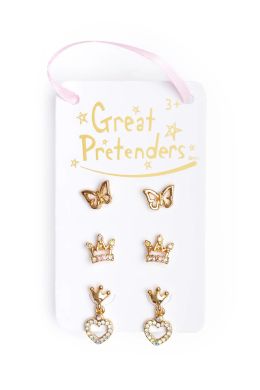 Набор серьги-гвоздики, 3шт Great Pretenders 90607