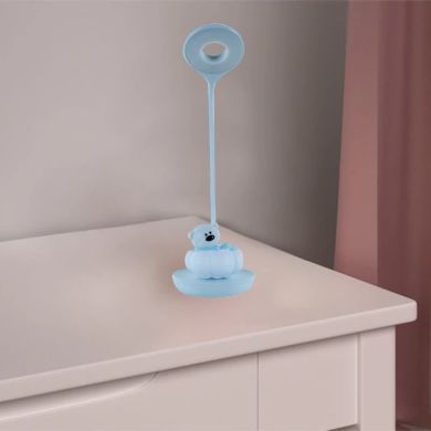 Настольная LED лампа с аккумулятором Cloudy Медведь, голубой Kite K24-493-2-3, Голубой
