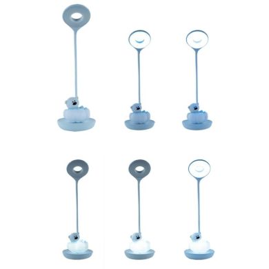 Настольная LED лампа с аккумулятором Cloudy Медведь, голубой Kite K24-493-2-3, Голубой
