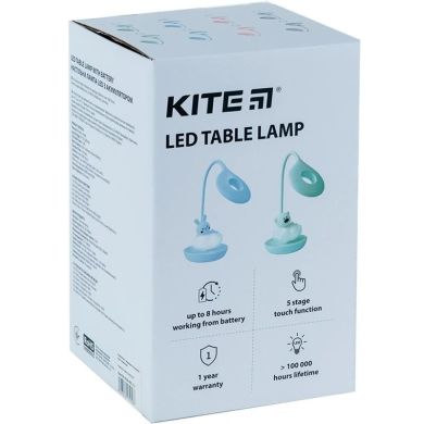 Настольная LED лампа с аккумулятором Cloudy Медведь, голубой Kite K24-493-2-3, Голубой