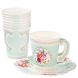 Одноразові чашки з блюдцями Talking Tables ТМ Талкінг Таблес TS6-CUPSET