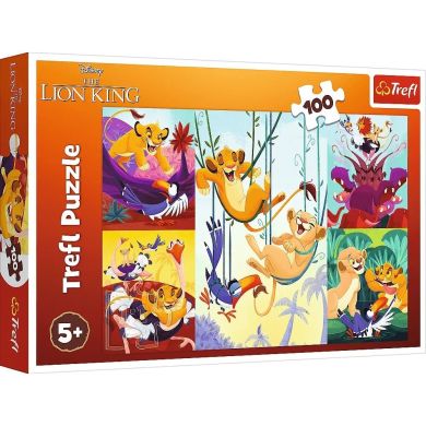 Пазли 100 Lion King Мужній Король Лев Trefl 16478