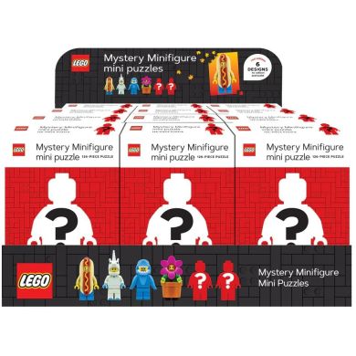 Пазлы Mystery Minifigure 6x2 пазлы RED Lego 4013116-215198-CDU 9781797211206