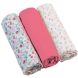 Пеленки муслиновые хлопчатобумажные 70х70 см 3 шт. Розовый BabyOno 348/02, Розовый