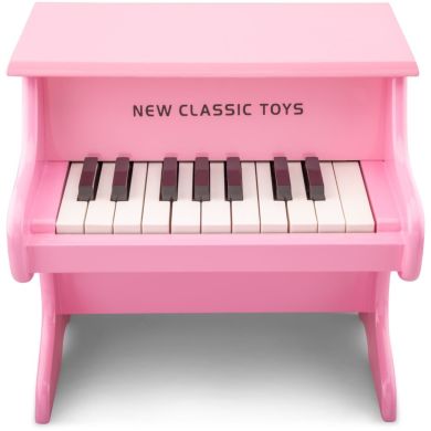 Пианино деревянное розовое, 18 клавиш New Classic Toys 10158.