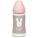 Бутылочка Hygge Уютные истории 270 мл (трех позиционная соска), розовый зайчик 306682, Розовый