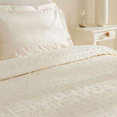 Постільна білизна Karaca Perla Gofre, білий (простирадло 240x260, підковдра 200x220, 2 наволочки 50x70) 1000233871002