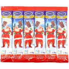 Шоколад молочный на палочке в виде Санта Клауса Only Choco Lollies, 90 г (6шт*15г) Only 9002859081590