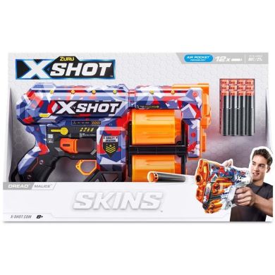Швидкострільний бластер Skins Dread Malice (12 патронів), 36517Q X-Shot 36517Q