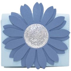 Сумка через плече Flora, блакитна Yuko B YB-100-103