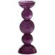 Свічник &Oslash;9,5x15,5 см ITINGA, скло BUBBLE, фіолетовий Light&Living 6073887