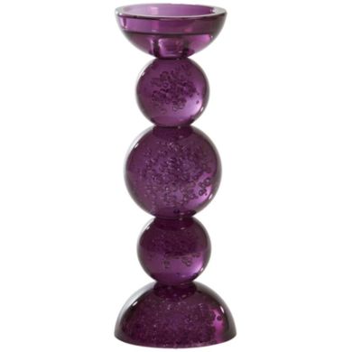 Свічник &Oslash;9,5x15,5 см ITINGA, скло BUBBLE, фіолетовий Light&Living 6073887