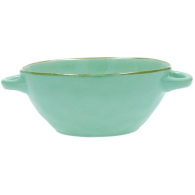 Тарелка для супа с ручками Unitable Rose&Tulipani CONCERTO VERDE ACQUA 15см Голубой R134600010, 15