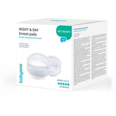 Вкладки лактаційні DAY & NIGHT (40шт уп.) Babyono 297/01