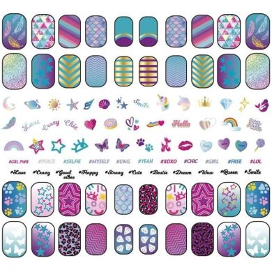 Дитячий набір для манікюру Clementoni Shiny Nails, серія Crazy Chic 18689