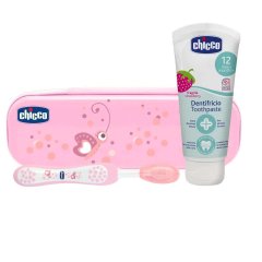 Дорожній набір Chicco: зубна щітка + зубна паста 50 мл рожевий 06959.10