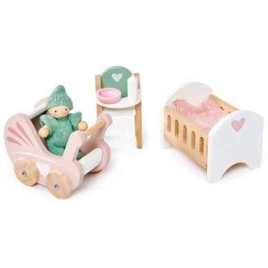 Іграшка з дерева Дитяче ліжко Коляска Стілець Tender Leaf Toys TL8156