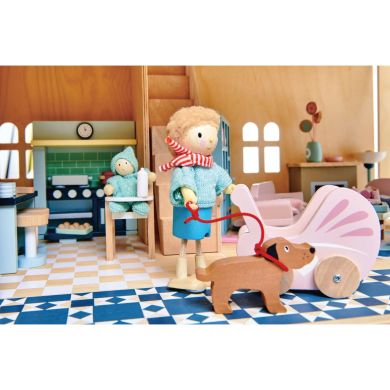 Іграшка з дерева Дитяче ліжко Коляска Стілець Tender Leaf Toys TL8156
