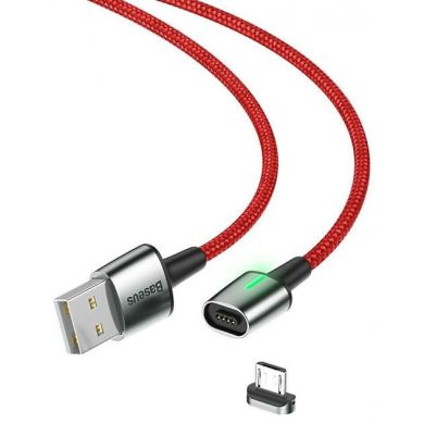 Кабель Baseus Zinc Magnetic Micro USB 2.4A 1m red 23493