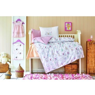 Комплект детского постельного белья Karaca Home Candy Powder Розовый 200.16.01.0180, детский