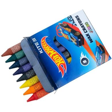 Крейда воскова Jumbo, 8 кольорів Hot Wheels Kite HW21-076