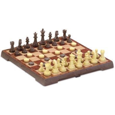 Магнитные шахматы-шашки большие, поле 32x32 см CAYRO 455