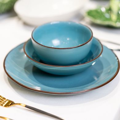 Миска для завтрака 13 см, бирюза Feeling Turquoise M&eacute;dard de Noblat AH59CCB0001BD, 13
