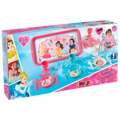 Набір Smoby Toys посуду Disney Princess Полудень з підносом 310575
