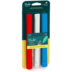 Набір стрижнів для 3D-ручки 3Doodler Start МІКС (75 шт: червоний, білий, синій) 3DS-ECO-MIX1-75