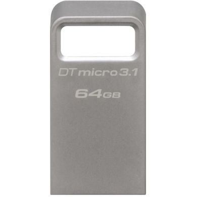 Накопичувач Kingston 64GB USB 3.2 Type-A Gen1 DT Micro R200MB/s Metal DTMC3G2/64GB