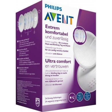 Одноразові вкладиші Philips Avent для бюстгальтера 24 шт SCF254/24, 24