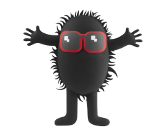 Пенал Tinc силіконовий чорний у вигляді персонажа Fuzzy Guy SIPCFGBK