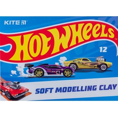 Пластилін восковий, 12 кольорів, 240 г. HW Kite HW23-1086